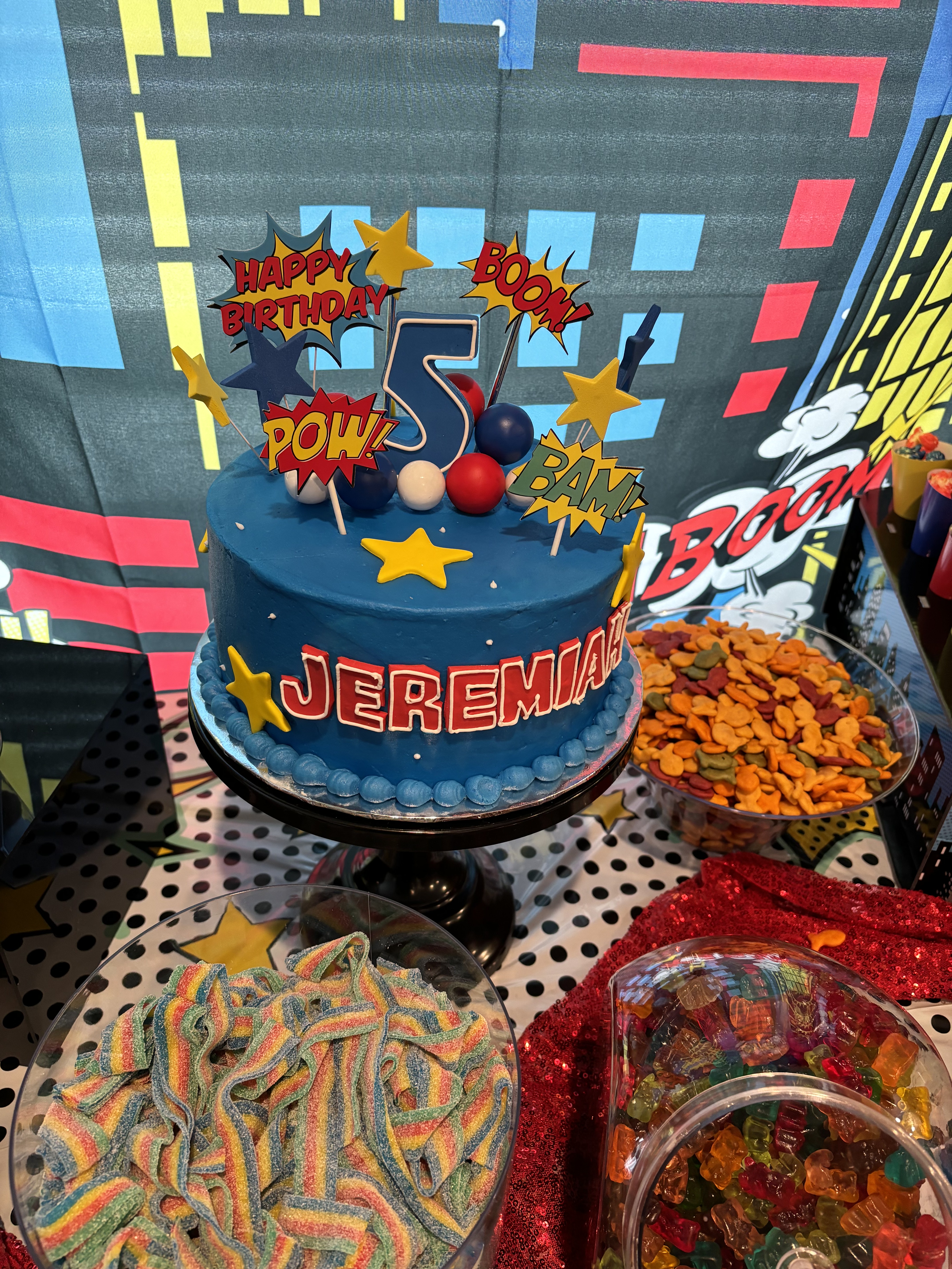 Superhero birthday party details