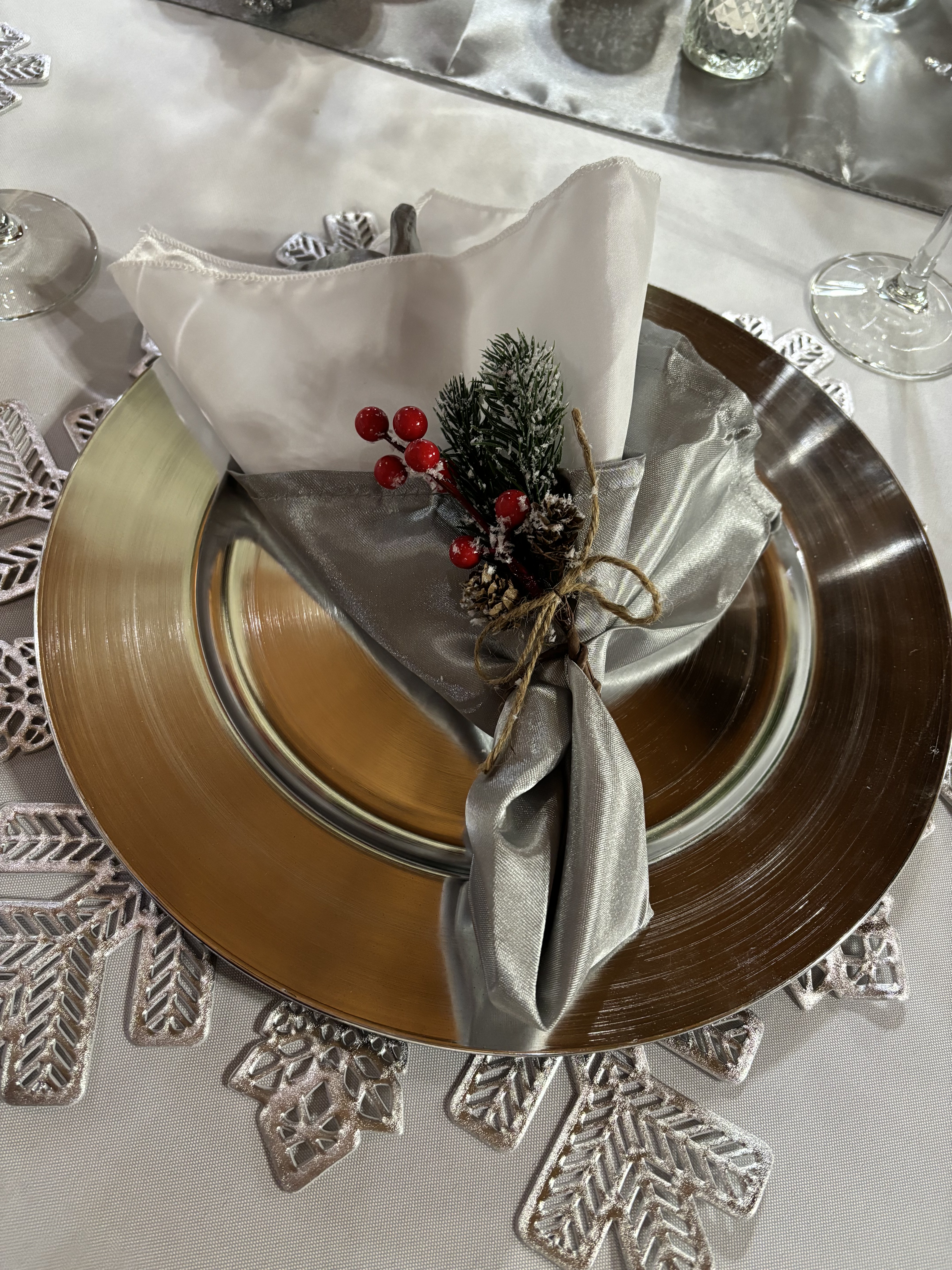 Formal event place setting